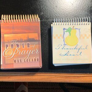 2 INSPIRATIONAL PERPETUAL CALENDARS, THANKFUL HEART & THE POWER OF PRAYER